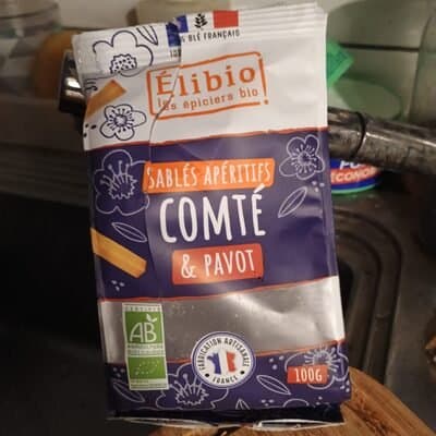 Sablés comté pavot, Elibio, 100 g*
