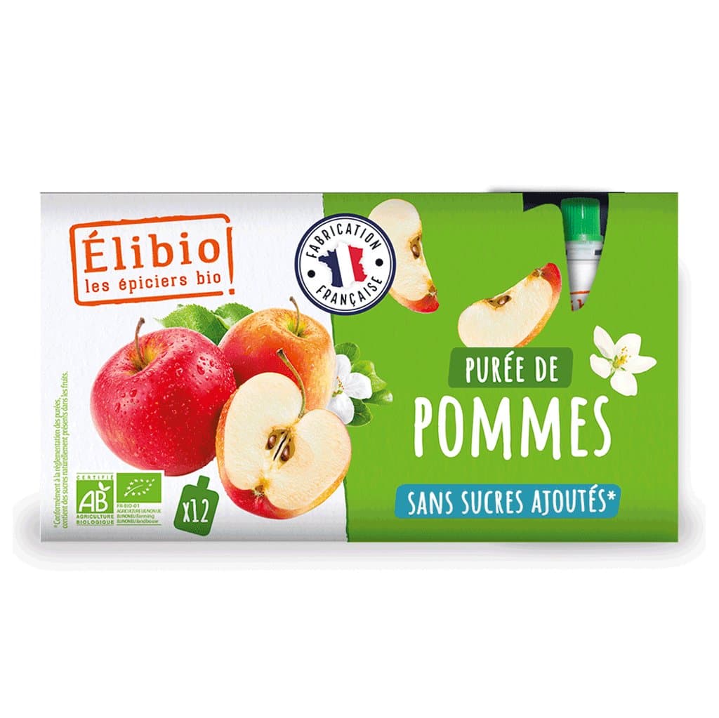 Purée de pomme, Elibio, 640 g*