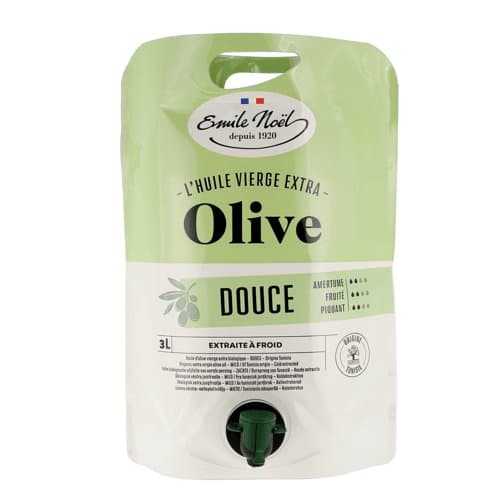 Huile d'olive vierge extra douce bio, Emile Noël, 3l*