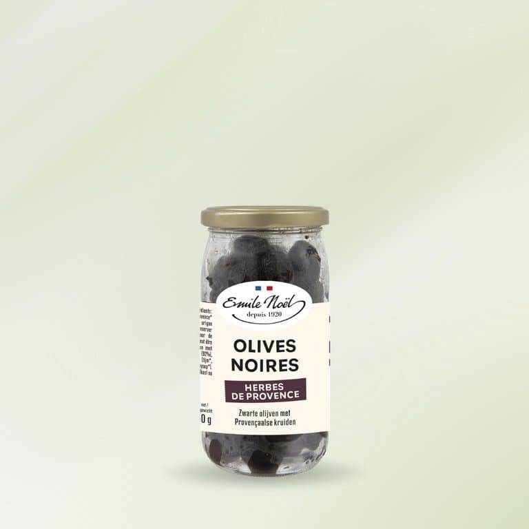 Olives noires herbes de provence bio, Emile Noël, 500 g*