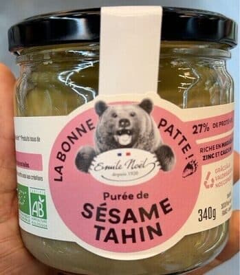 Purée Biologique De Sésame, Emile Noël, 340 g