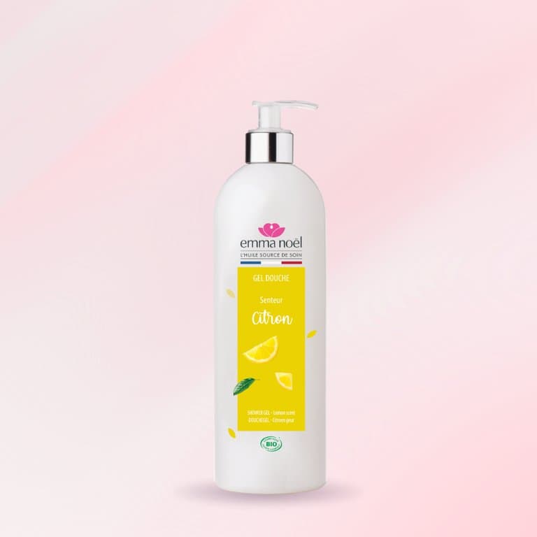 Gel douche citron de sicile bio, Emma Noël, 1l*