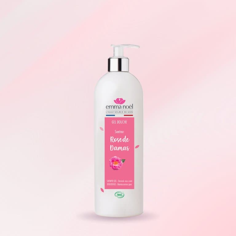 Gel douche à la rose de damas bio, Emma Noël, 1l*