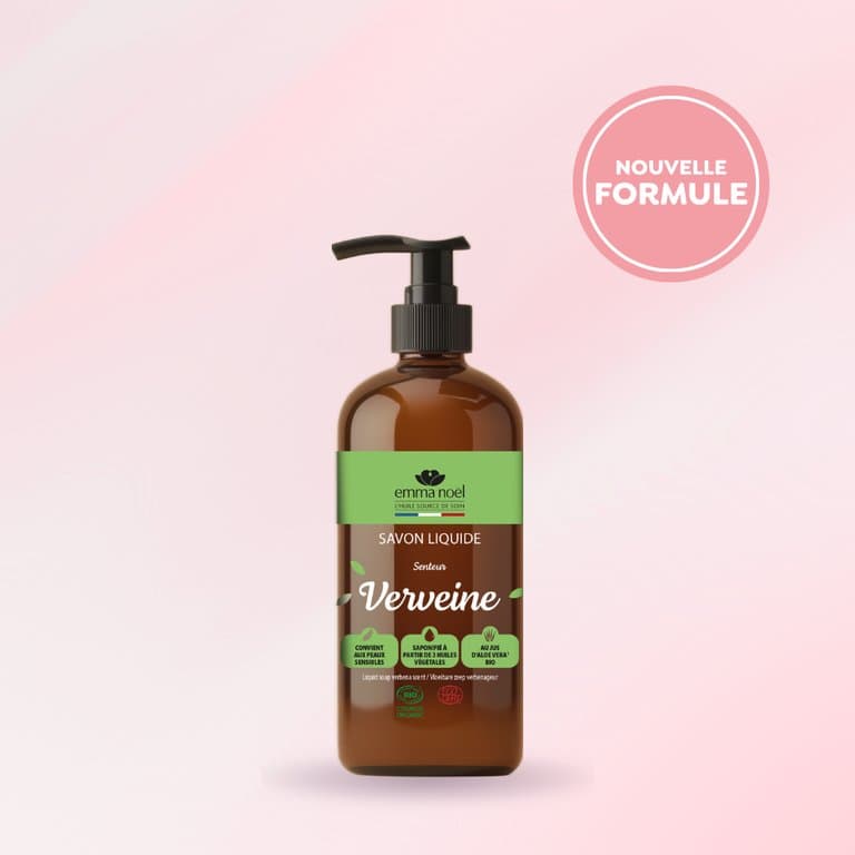 Savon liquide senteur verveine bio, Emma Noël, 500 ml*
