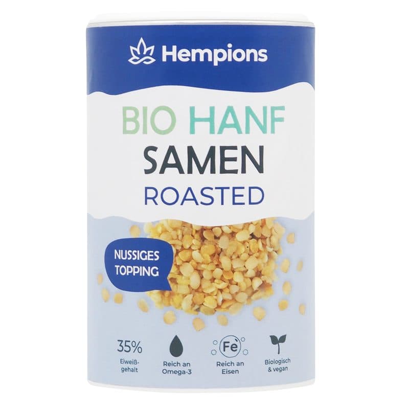Graines De Chanvre Grillées BIO, Hempions, 200 g*