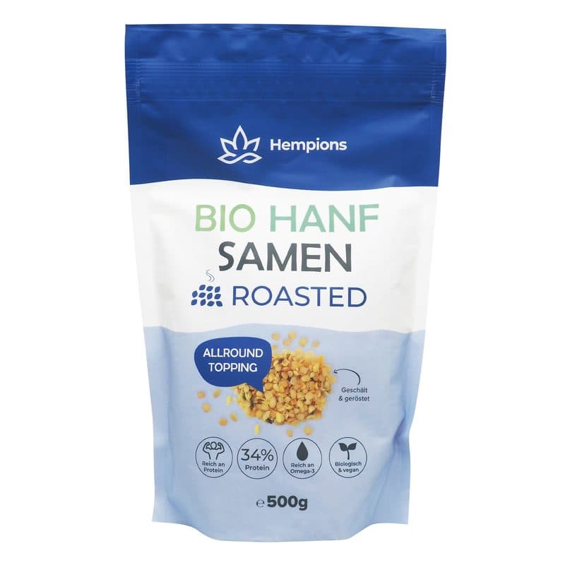 Graines De Chanvre Grillées BIO, Hempions, 500 g*