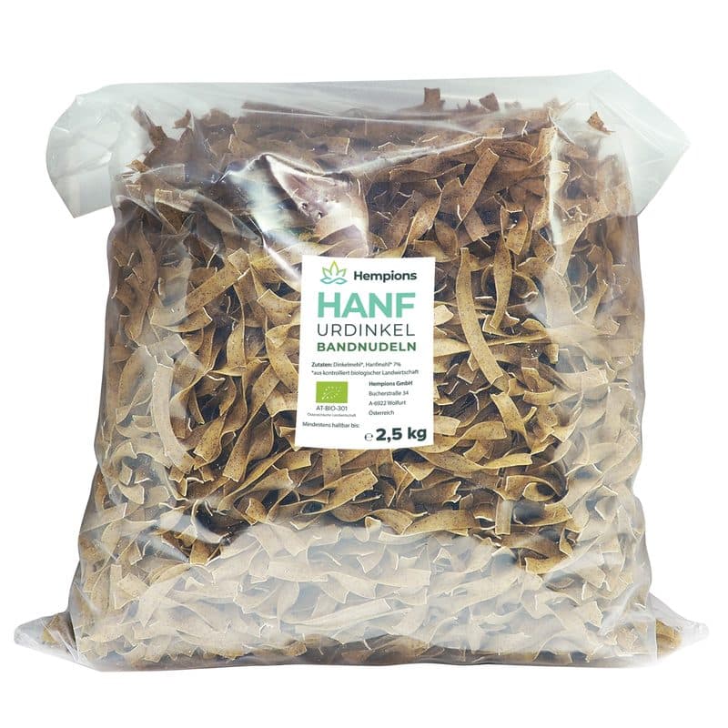 Pâtes Épeautre Au Chanvre BIO, Hempions, 2.5 kg*