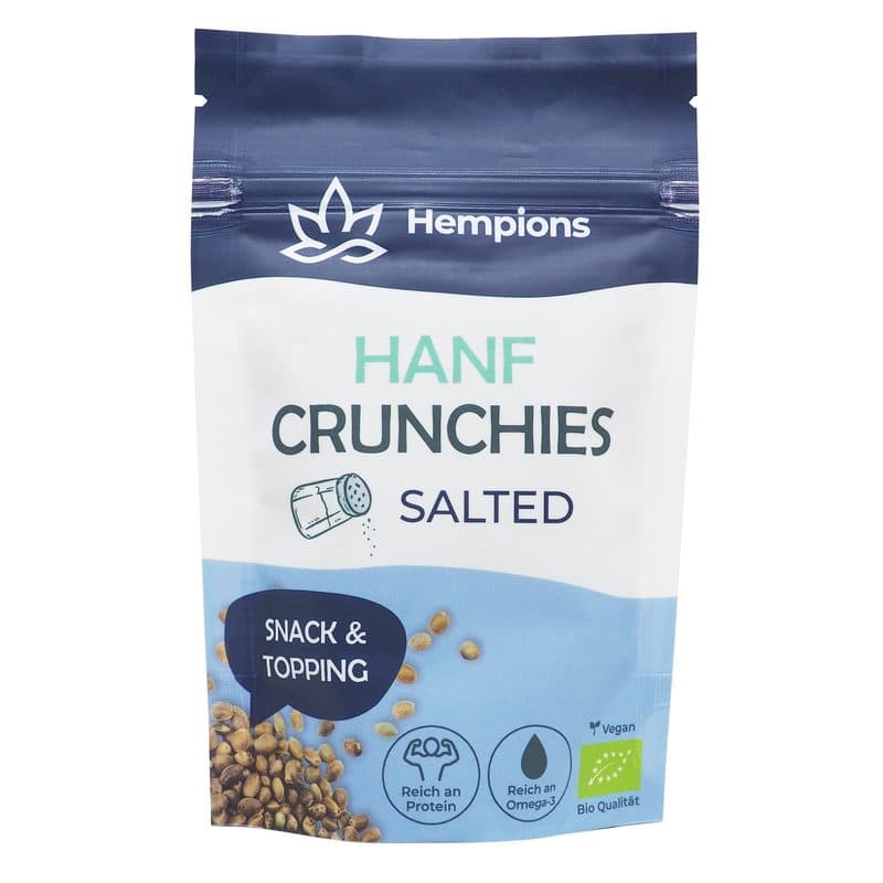 Chanvre Crunchies Salé BIO, Hempions, 50 g*