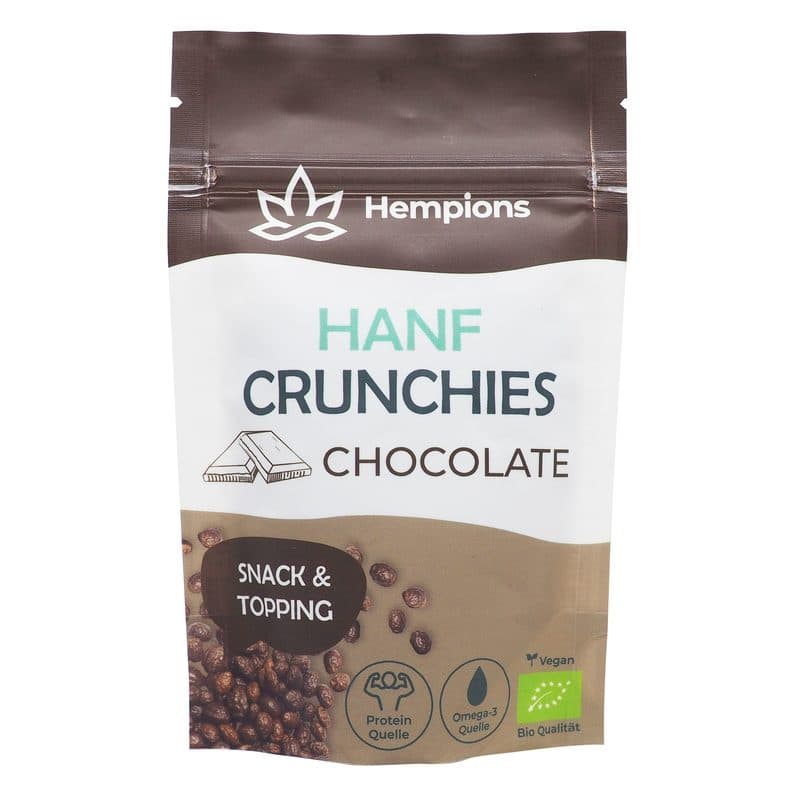Chanvre Crunchies Chocolat BIO, Hempions, 50 g*