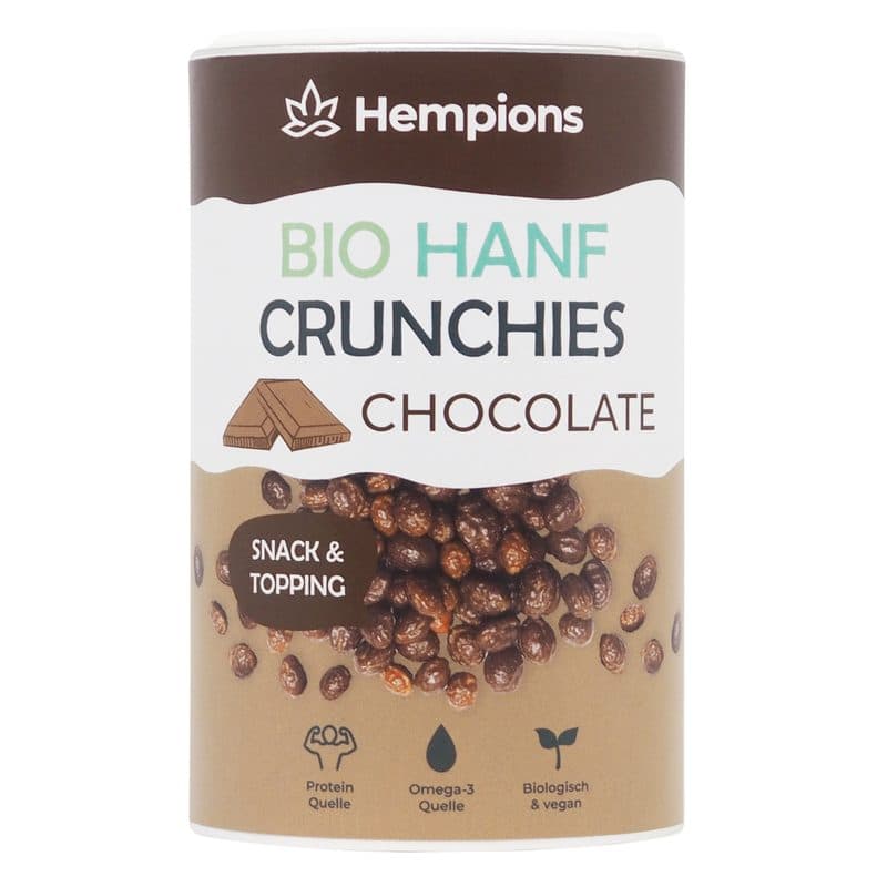 Chanvre Crunchies Chocolat BIO, Hempions, 200 g*