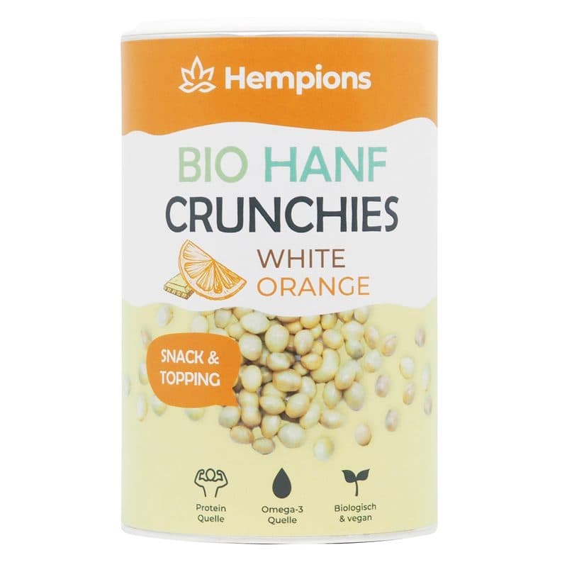 Chanvre Crunchies Orange Blanche BIO, Hempions, 200 g*