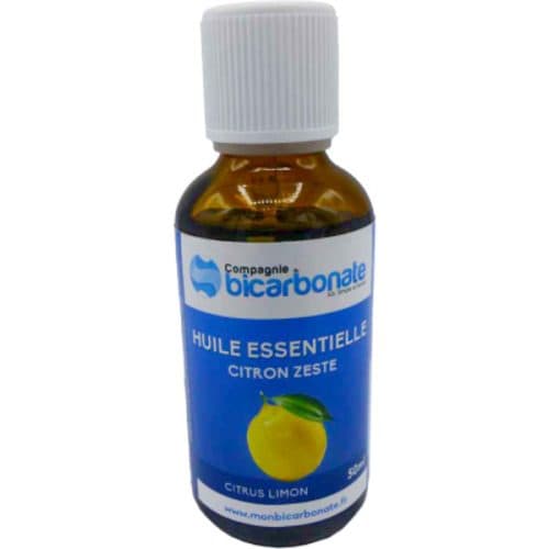 Huile Essentielle Citron Zeste BIO, Compagnie Du Bicarbonate, 50 ml