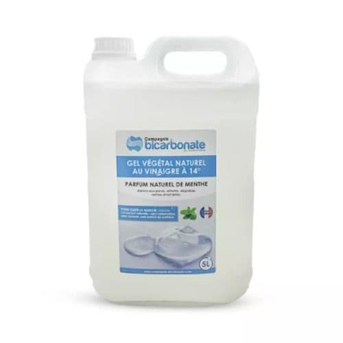 Gel Végétal Au Vinaigre 14 ° Menthe, Compagnie Du Bicarbonate, 5l