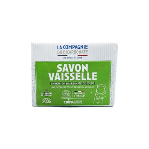 Savon Vaisselle Bicarbonate Ecocert, Compagnie Du Bicarbonate, 200 g