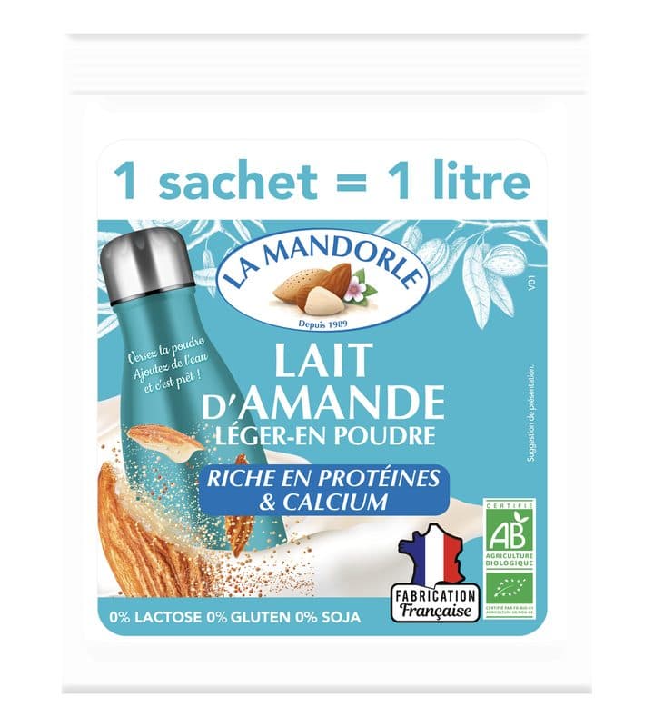 Lait D'amande Léger, La Mandorle, 80 g*