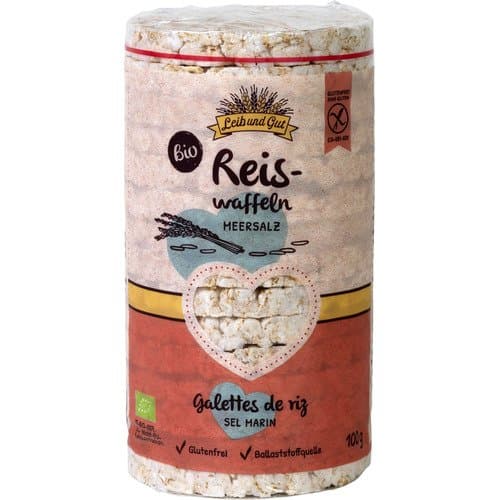 Galettes de riz avec sel de mer bio, Leib und Gut, 100 g*
