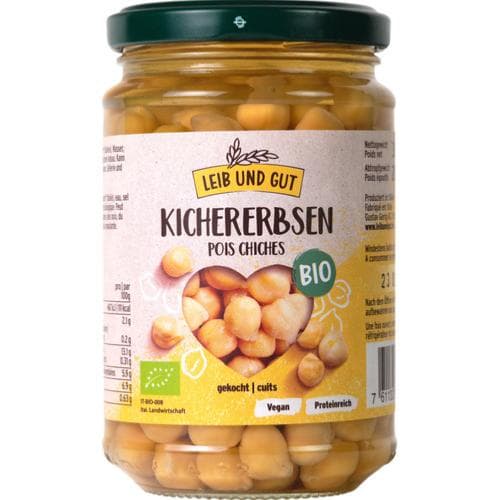 Pois Chiches Cuits BIO, Leib Und Gut, 300 g*