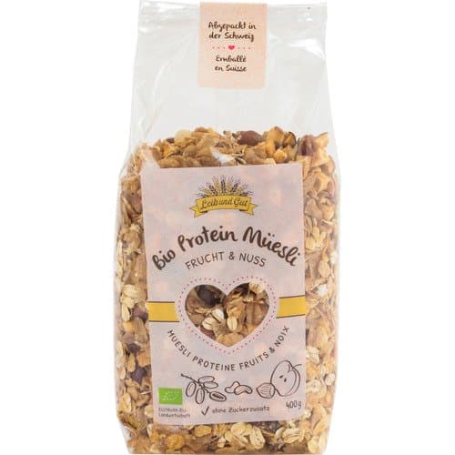 Muesli protéiné fruits & noix bio, Leib und Gut, 400 g*