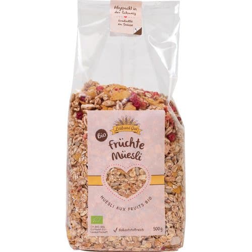 Muesli aux fruits bio, Leib und Gut, 500 g*