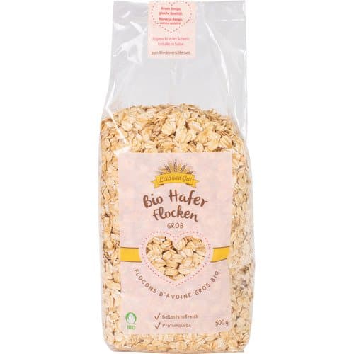 Flocons d'avoine gros bio (label Knospe) import, Leib und Gut, 500 g*