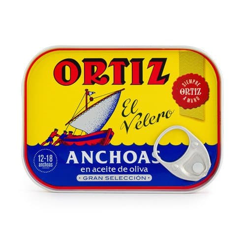Anchois à l'huile d'olive, Ortiz, 78 g