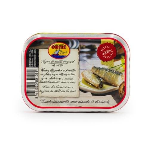 Sardines à l'ancienne à l'huile d'olive (millésime), Ortiz, 140 g