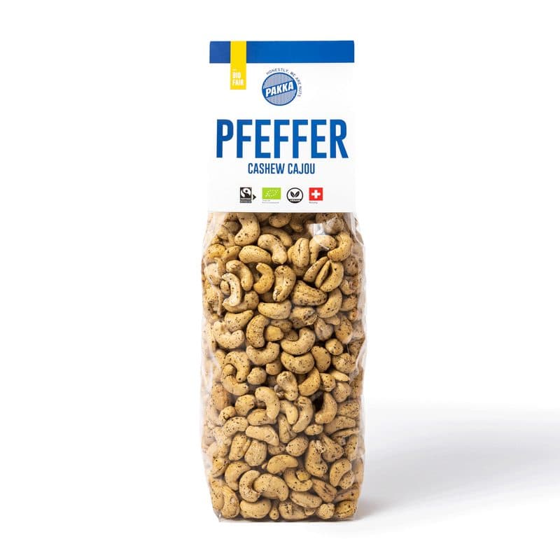 Noix De Cajou Grillées Au Poivre Malabar, Pakka, 100 g