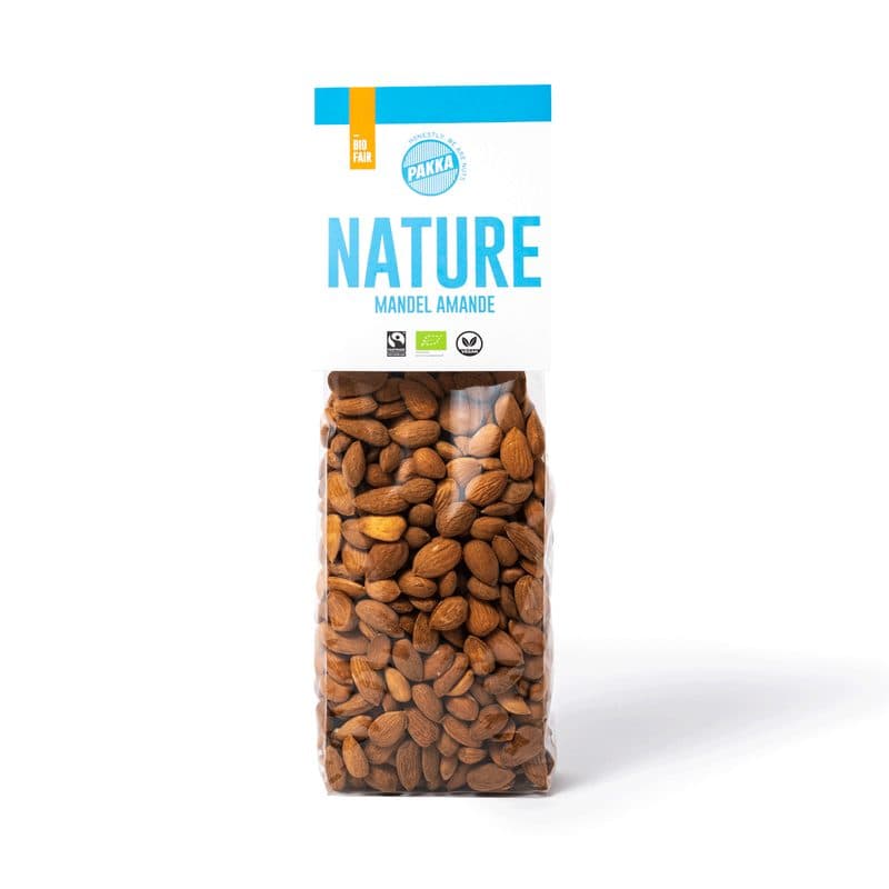 Amandes Non Grillées Nature, Pakka, 450 g