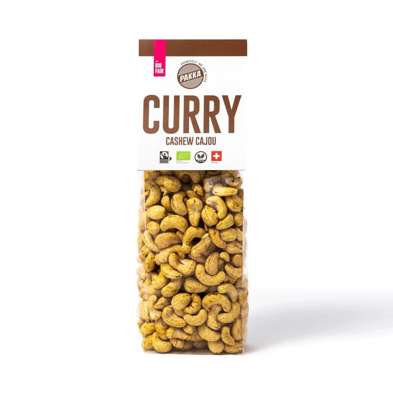 Noix De Cajou Grillées Au Curry Madras, Pakka, 450 g