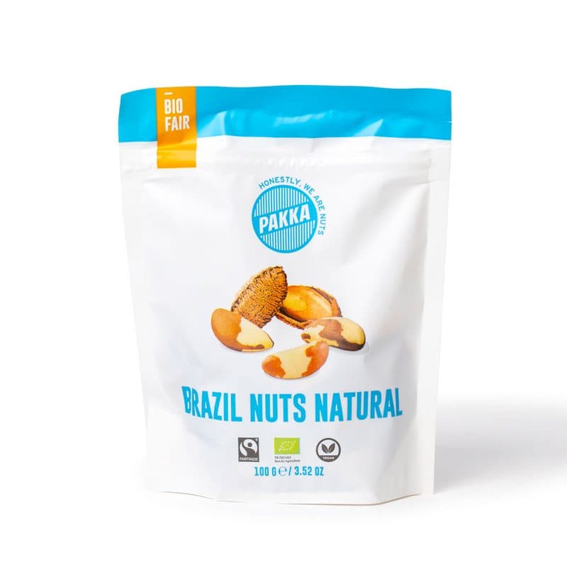 Noix Du Brésil Non Grillées Nature, Pakka, 100 g