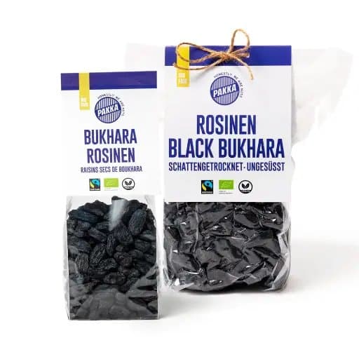 Raisins noirs Bukhara non huilés, Pakka, 1 kg*