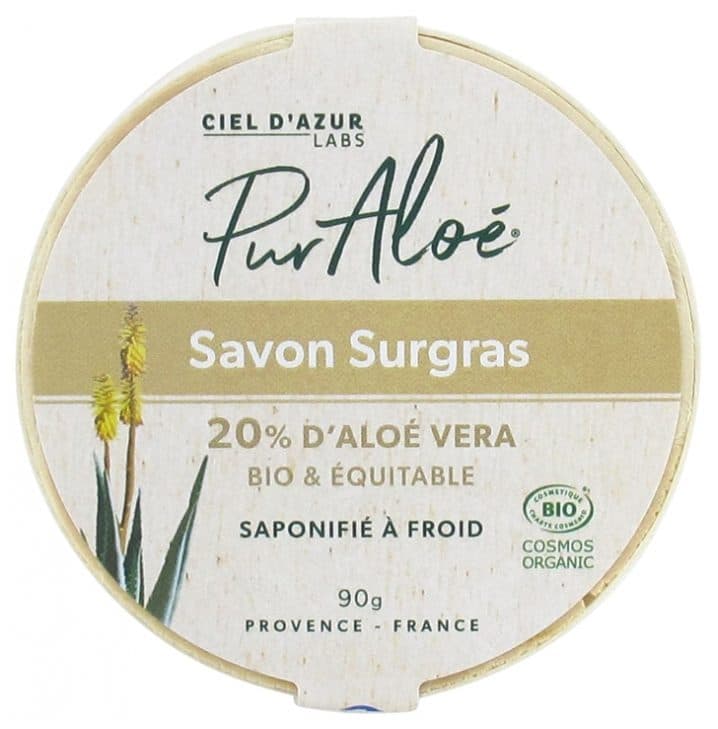 Savon Surgras 20% Aloe Vera Et Équitable, Pur'aloé, 90 g*