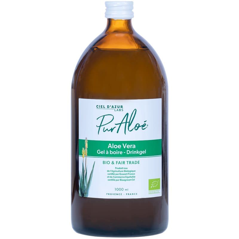 Aloe Vera Gel À Boire Équitable, Pur'aloé, 1l*