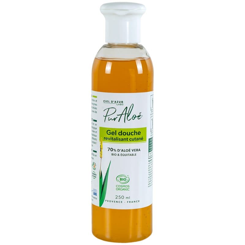 Gel Douche Revitalisant Cutané À L'aloe Vera (70%) Équitable, Pur'aloé, 250 ml*
