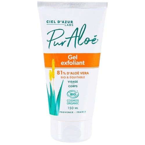 Gel Exfoliant Visage Et Corps À L'aloe Vera (81%) Équitable, Pur'aloé, 150 ml*