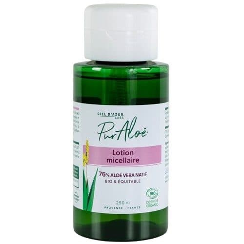 Lotion Micellaire À L'aloe Vera (76%) Équitable, Pur'aloé, 250 ml*