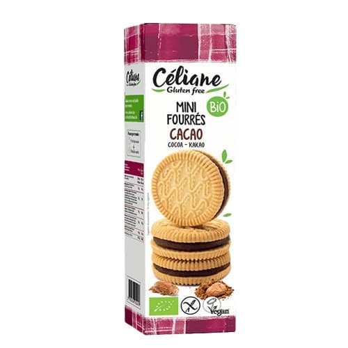 Mini biscuits fourrés cacao, Céliane Glutenfree, 125 g*