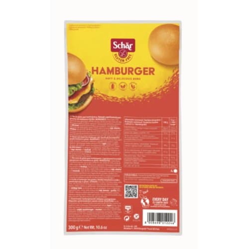 Hamburger sans gluten, Schär, 4×75 g