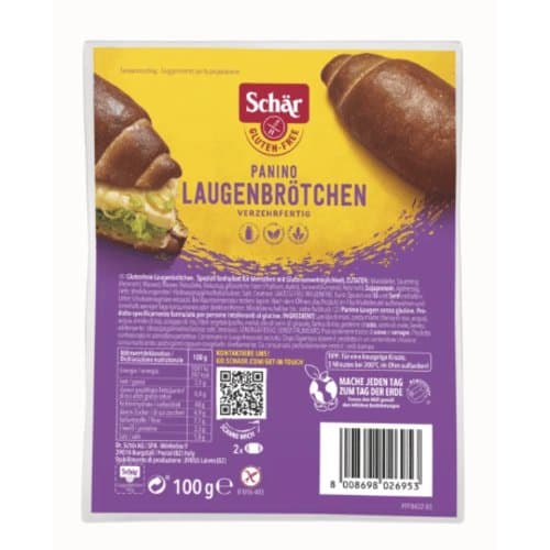 Petit pain bretzel sans gluten, Schär, 100 g