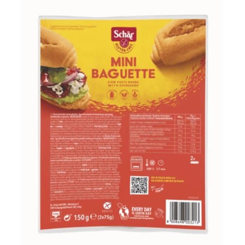 Mini-baguette sans gluten, Schär, 2×75 g
