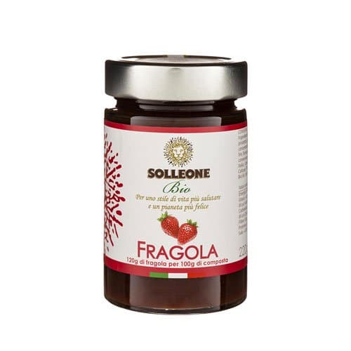 Pâte à tartiner de fraises, Solleone Bio, 220 g*