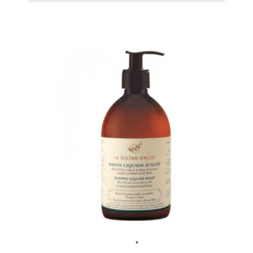 Savon Liquide D'alep 30% Huile De Baies De Laurier & 70% Huile D'olive, Le Sultan D'alep, 500 ml*