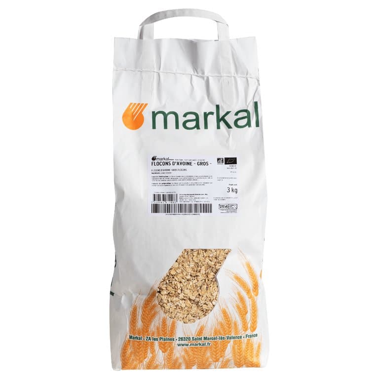 Flocons d'avoine gros, Markal, 3 kg*