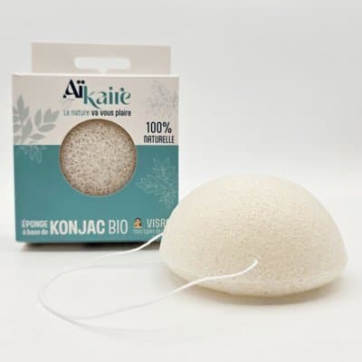 Eponge visage nature konjac bio, Aikare, 1pc*