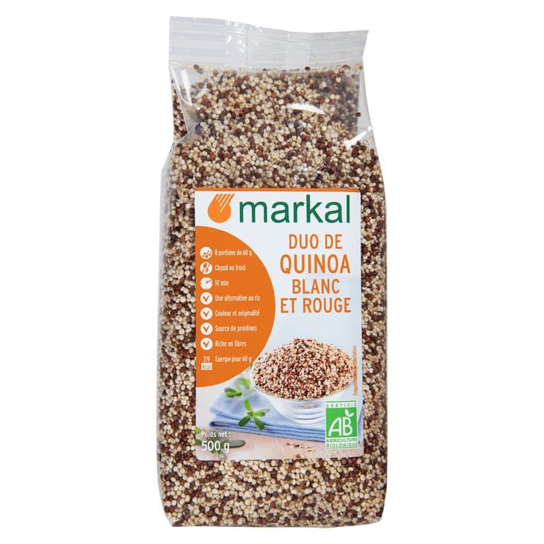 Duo de quinoa rouge et blanc, Markal, 500 g*