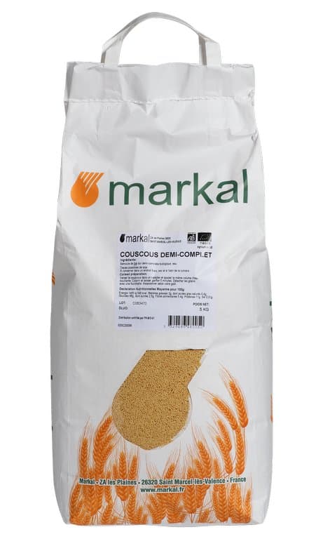 Couscous demi complet, Markal, 5 kg*