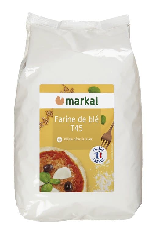 Farine de blé blanche T45, Markal, 1 kg*