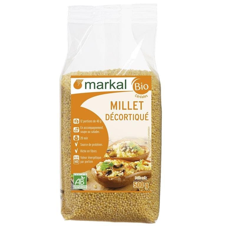 Millet décortiqué, Markal, 500 g*