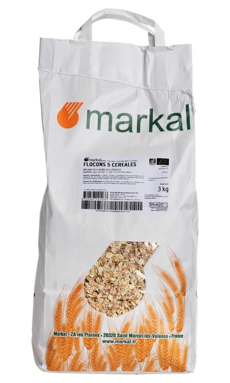 Flocons 5 céréales, Markal, 3 kg*
