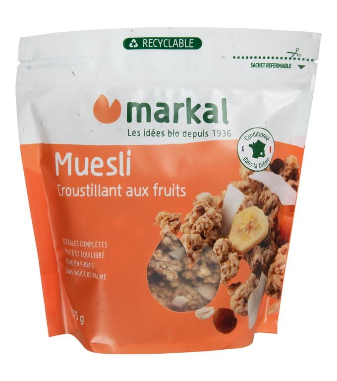 Muesli croustillant fruits, Markal, 375 g*